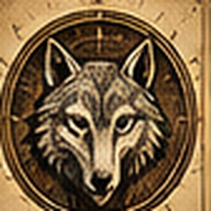 Original Checkmate wolf Mark artwork for fictional student Alex